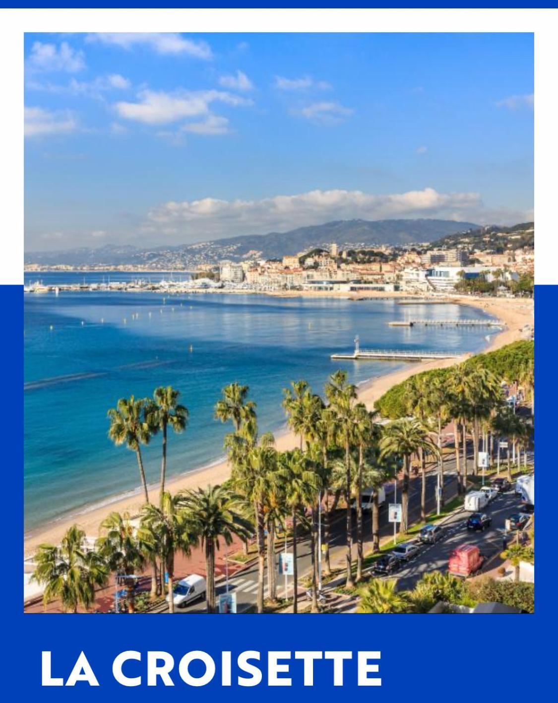 Duplex vue mer spendide, terrasse piscine jardins parking Cannes Buitenkant foto